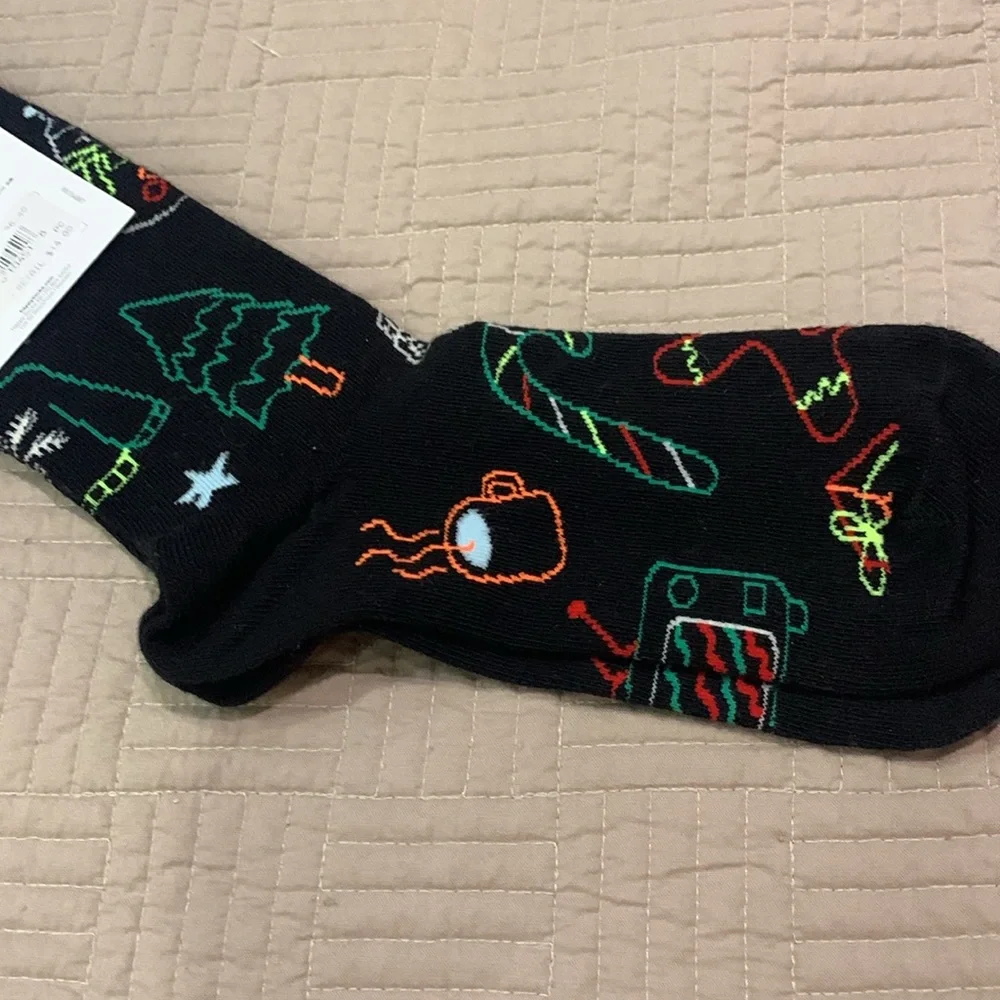 NWT Happy Socks Christmas Socks Size 4.4-7.5